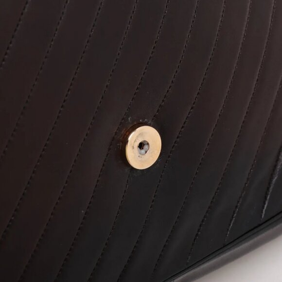 Chanel CC Logo Lambskin Chain Shoulder Bag Black - Picture 12 of 14